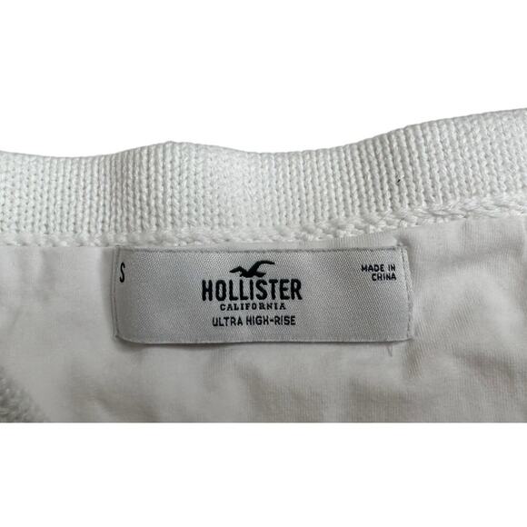 Hollister Y2K Crochet Striped Crop Top Tank and White Mini Skirt Set Boho Sz S - Picture 6 of 10